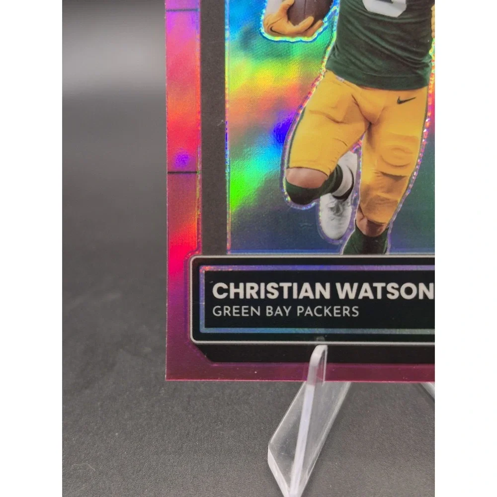 2022 Donruss Optic Christian Watson #219 Pink Prizm Rated Rookie (RC) Packers